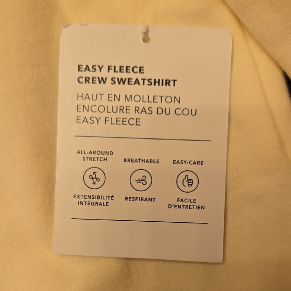 Athleta Women's Soft Magnolia White Crew Neck Sweatshirt - Picture 5 of 7